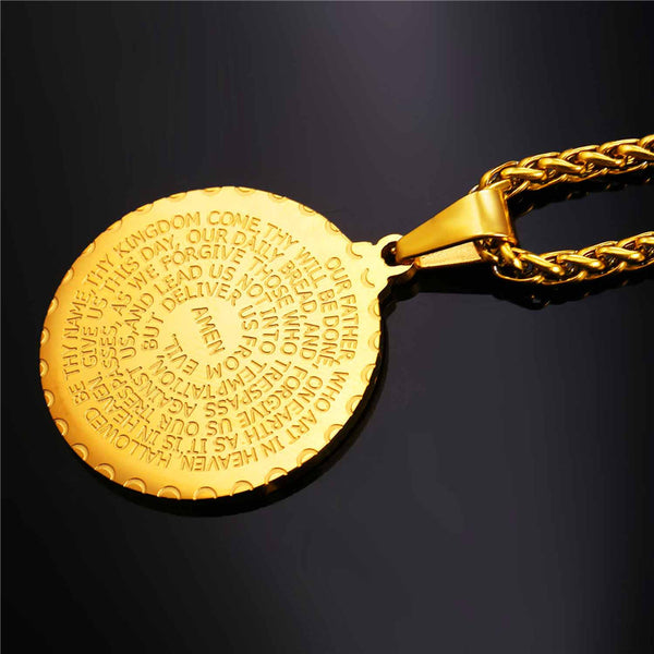 Serenity Prayer and Lords Prayer Pendant