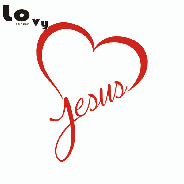 Love Jesus Auto Decal