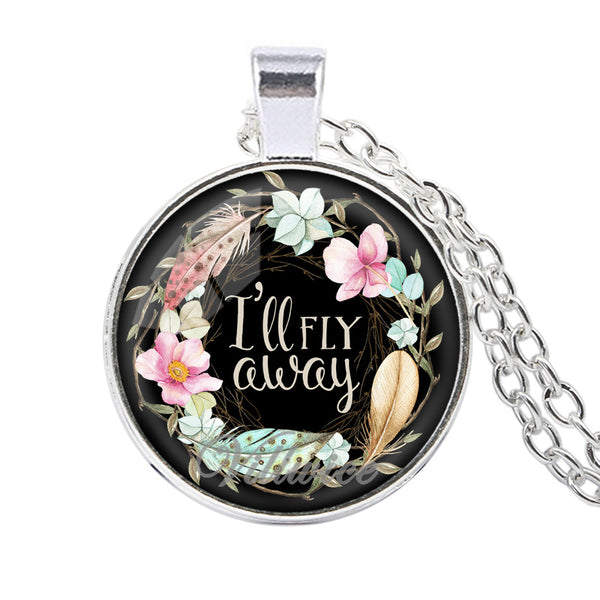 I'll Fly Away  Pendant Necklace
