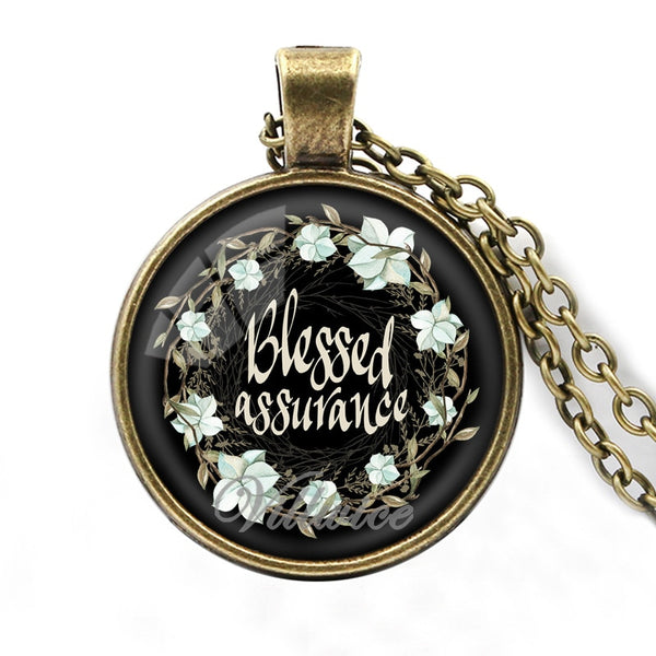Blessed Assurance  Pendant Necklace